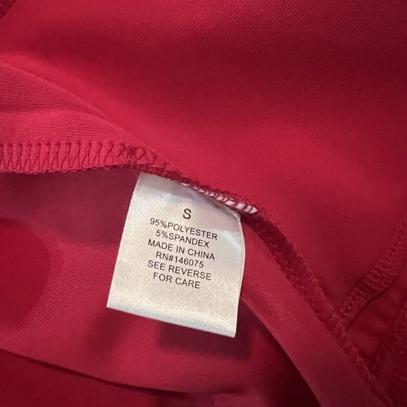 NWT WOMEN'S THEO & SPENCE RUNNING FITNESS TRACK JACKET red SZ S $88 - Picture 5 of 10